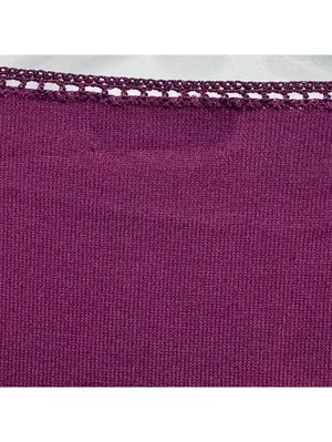 Avenue Purple Short Sleeve Knitted Trim Top Plus Size 18/20 thumbnail 5