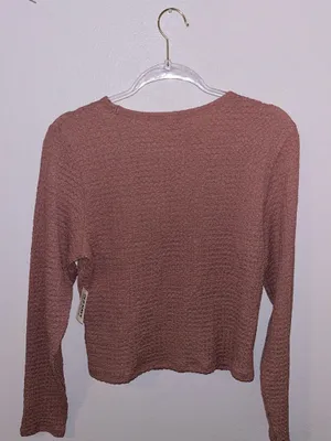 Old Navy Long Sleeve Pink Top thumbnail 2