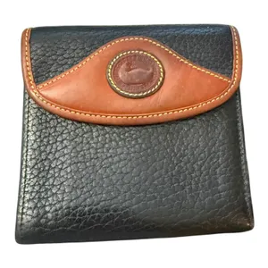Dooney & Bourke Vintage Black All Weather Leather Wallet thumbnail 1