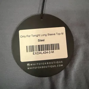 NWT white fox only for tonight long sleeve in steel thumbnail 2