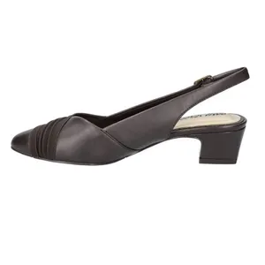 Easy Street Dark Brown Slingback Heels Size 7 thumbnail 6