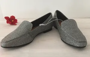 SilverFlats/Loafers, Size 7 Silver thumbnail 4