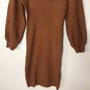 Hyfve brown puffer sleeves sweater dress size large ladies cute‎ modest thumbnail 4