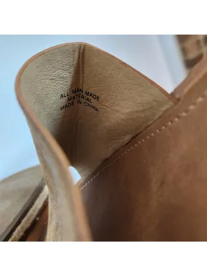 Soda Light Brown Faux Suede Slides Size 8.5 Flaw thumbnail 8
