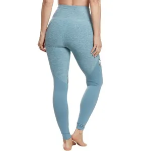 Beyond Yoga High Waist Colorblock Leggings Medium Blue‎ Seamless Stretch Active thumbnail 2