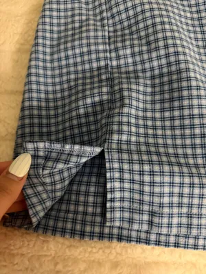 Brandy Melville Skirt Plaid Blue thumbnail 5