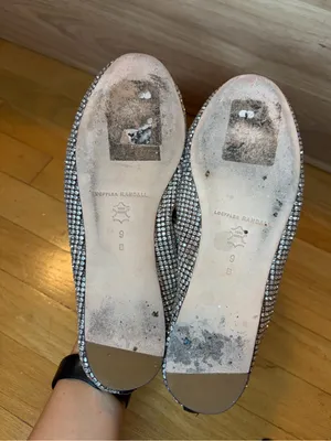 Loeffler Randall Leonie Crystal Mesh Mary Jane Flats in Silver - Size 9 thumbnail 6
