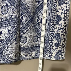 Trixxi Blue and White Sleeveless Halter Sundress thumbnail 4