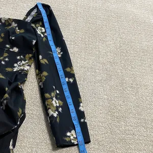 Reformation Floral Sweetheart Neck Midi Dress Long Sleeve Side Slit Size 6 . thumbnail 13