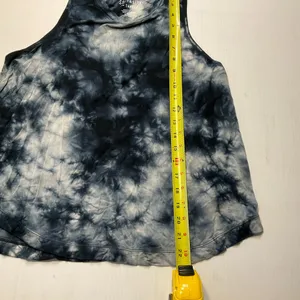American Eagle Soft & Sexy Drapey Tank Tie Dye Black White Women Sz S thumbnail 6