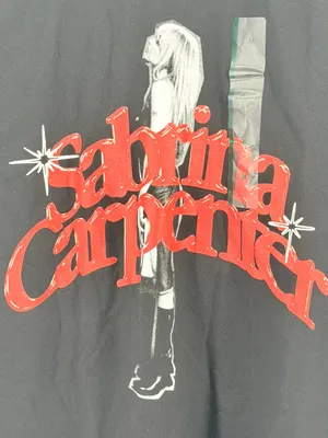 Sabrina Carpenter Crewneck T-Shirt Tee 100% cotton Tour Music Fans Gift Medium thumbnail 3