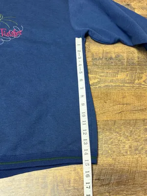 Vintage 90s POOH Disney Tigger Sweatshirt Womens XL Embroidered Navy Blue thumbnail 7