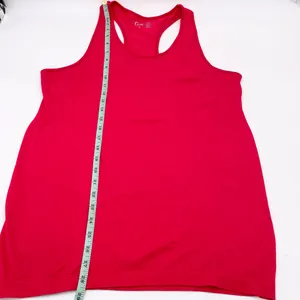 Zyia Active Copper Charged Tank Top Red Size XL Racerback Seamless Stretch Nylon thumbnail 8