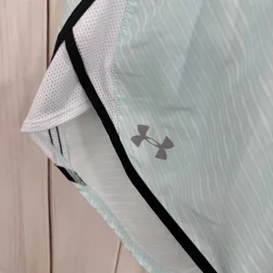 Under Armour Women’s Large Baby Blue Shorts Athletic Athleisure Workout thumbnail 2