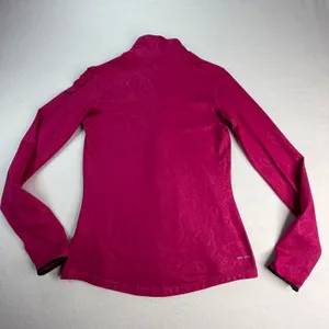Nike Pro Dri-FIT Womens Pink Print Half Zip Pullover Top Medium Workout Athletic thumbnail 7