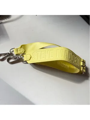 Steve Madden Neon Yellow Logo Guitar Crossbody Replacement Strap – Adjustable Si thumbnail 4