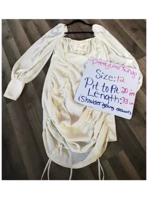 Pretty Little Thing Dress Mini White thumbnail 9