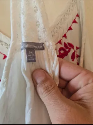 Charlotte Russe white tank top size womens medium thumbnail 3
