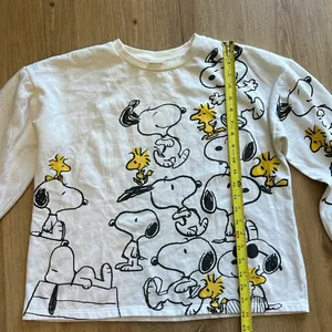 PEANUTS Snoopy and Woodstock crewneck sweater size large thumbnail 6