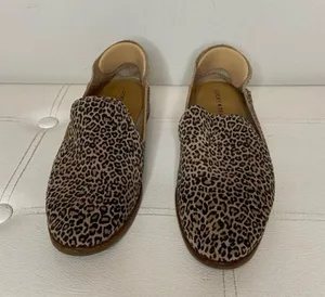 Cahill Leopard Print Loafer Eyelash Sophia Leather Loafers Size 10 thumbnail 10