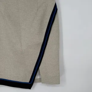White‎ House Black Market Skirt 00P Fawn Ecru CIBK Novelty Asymmetrical Stripe thumbnail 7