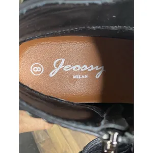 Jeossy Women's Faux Leather Ankle Boots Zipper Casual size 8 NRK23022 thumbnail 5
