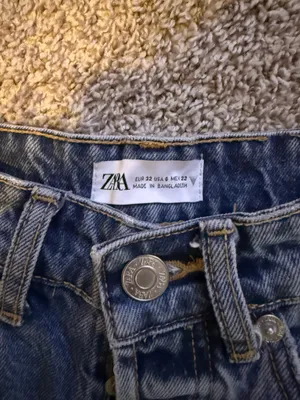 Denim Shorts ZARA High-Waisted thumbnail 2