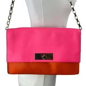 Kate Spade Lincoln Square Garret Leather Colorblock Chain Shoulder Handbag OS thumbnail 3