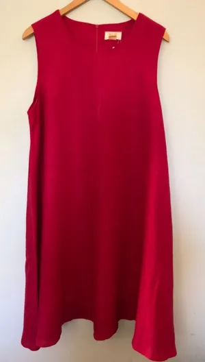 Anthropologie Bright Pink Maeve Womens Shift Dress thumbnail 1
