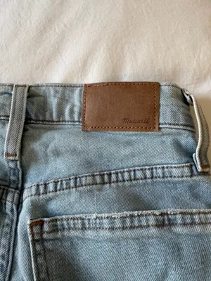 Madewell light wash denim straight jeans thumbnail 4