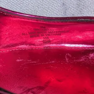Nine West Tabita Fuchsia Pink Metallic Pointed Toe Flare Heel Ankle Strap Pump 8 thumbnail 6