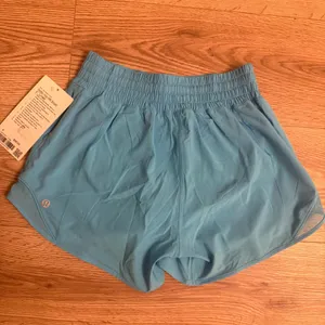 Lululemon High-Rise Hotty Hot Shorts 4” 4 - Kayak Blue thumbnail 2