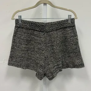NWT Zulu & Zephyr Black Marle Knit Shorts Minimalist Pull On Mini Sz‎ 8 thumbnail 3