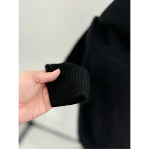 Wilfred Free Alpaca Blend Cowl Neck Sweater Black Ribbed Knit Women’s Size S thumbnail 11