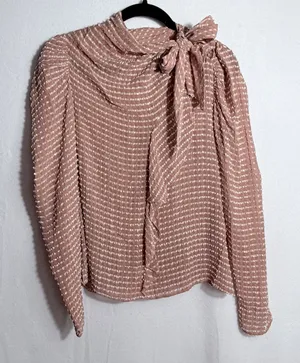 Ulla Johnson Soft Mesa Pink Silk Blend Sheer Carine Top Blouse Size S thumbnail 1