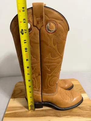 Texas Vintage Women's Low Heel Embroidered Boot Size 5.5 #267023 thumbnail 7