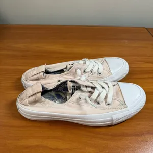 Converse All Star Shoreline Slip On Sneaker Shoe Elastic Light Pink W6 thumbnail 3