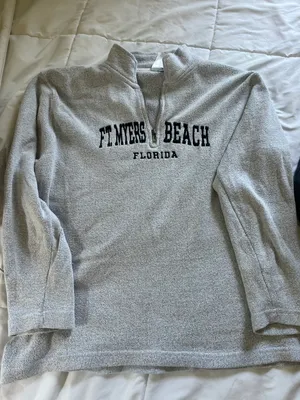 Ft. Myers. Quarter Zip Gray Size M thumbnail 2
