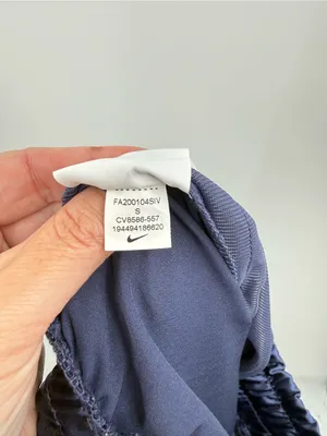 Nike Women's Air Satin Purple Indigo Track Pants Size Small thumbnail 6