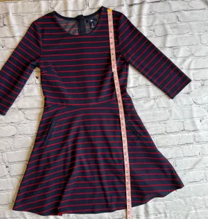 Gap Nautical Striped Preppy Fit & Flare Dress Medium thumbnail 8