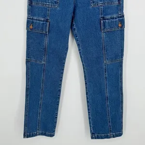 Madewell 90s Straight Cargo Jeans Size‎ 26 Blue Denim High Rise Utility Pockets thumbnail 6