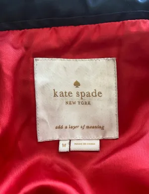 kate spade black down coat ♠️ thumbnail 4