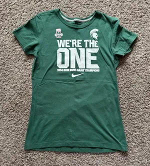 Nike Michigan State 2014 Rose Bowl Champions Tee Size L thumbnail 1
