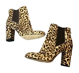 Sam Edelman Case Leopard Print Genuine‎ Calf Chelsea Ankle Booties sz 8 thumbnail 1