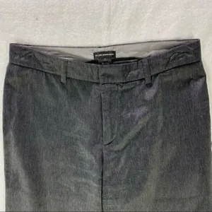 Club‎ Monaco Charcoal Mid Rise Cotton Blend Wide Leg Pant Career Business Size 6 thumbnail 3
