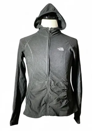 The North Face‎ Womens Fleece Hoodie Black Full Zip Long Sleeve Casual Size M thumbnail 1