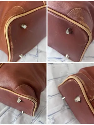 Vintage Coach Hamptons Leather Tote Bag 7515 Chestnut Brown Business Carryall thumbnail 11