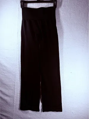 Pants S Black Halara High Waisted Wide Leg Yoga Pants NWT thumbnail 3