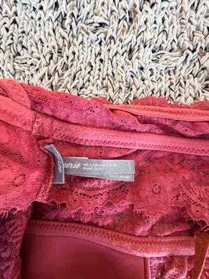 Aerie | Dark Blush Pink Eyelash Lace Bralette | L thumbnail 3