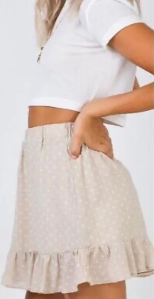 Princess Polly‎ Beige Skirt Size 6 thumbnail 1